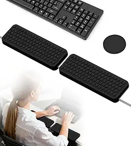Read more about the article L-Shaped Wrist Rest for Computer Keyboard, Memory Foam Elbow Wrist Pad with Non-Slip Ergonomic Wrist Support for Keyboard Arm Rest Easy Typing, Pain Relief, Laptop, Gaming (Black)